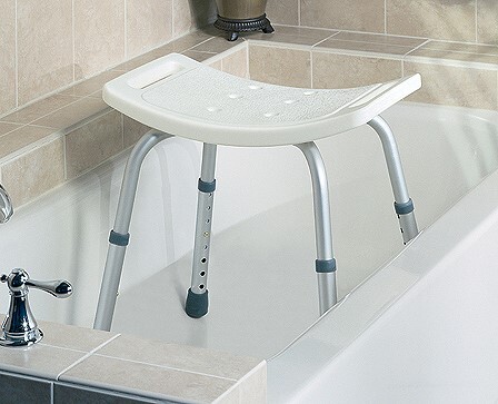 easy care shower bench without back