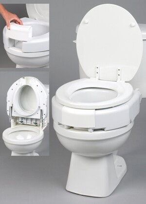 3 Inch Ableware Hinged Toilet Seat Secure-Bolt