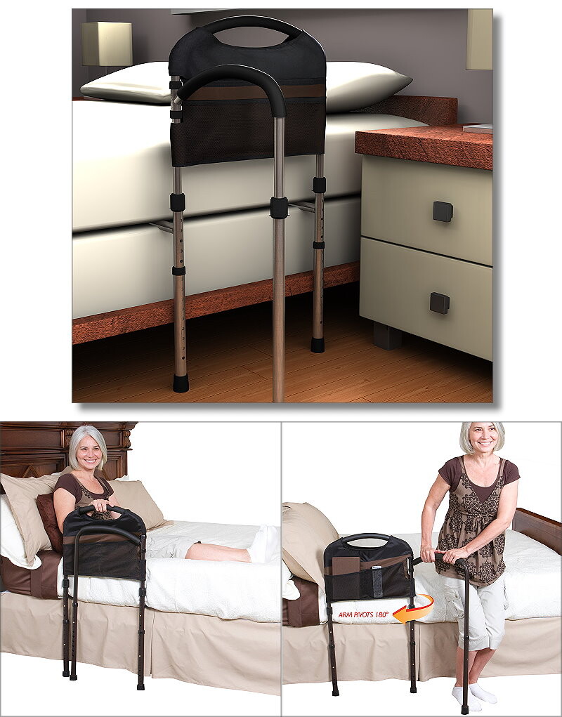 Stable Mobility Bed Rail with Swing Arm