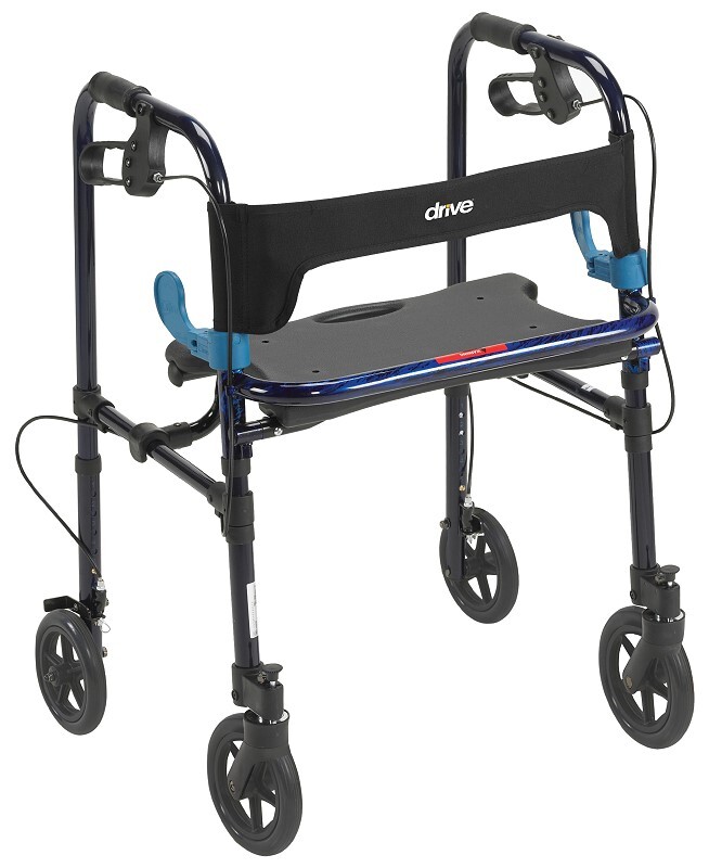 clever lite walker with 8 inch wheels