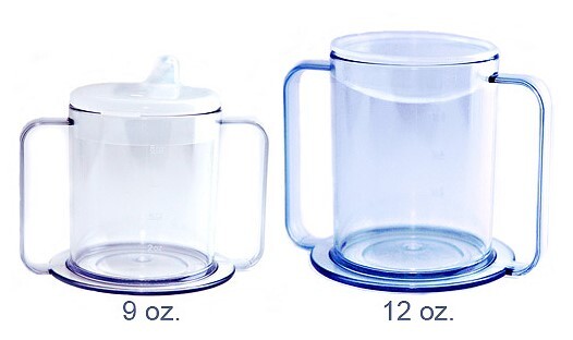 PSC Two Handle Clear Mug with 2 Lids