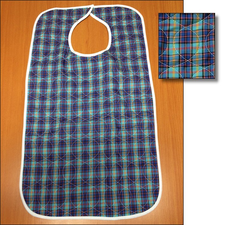 quilted adult bib and clothing protector