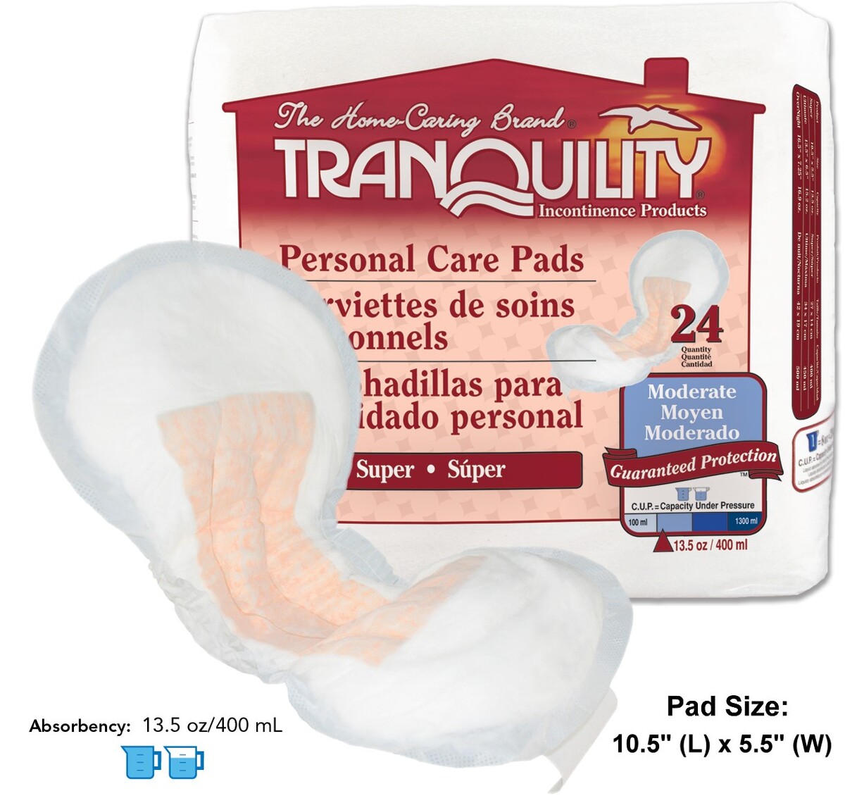 Tranquility Light to Moderate Bladder Control Pads