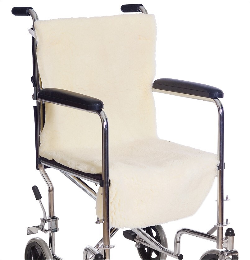 synthetic sheepskin wheelchair cover