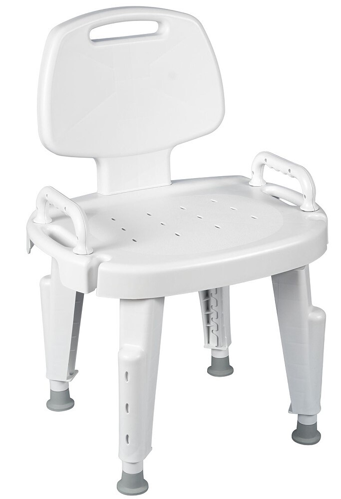 bath chair with backrest and arms