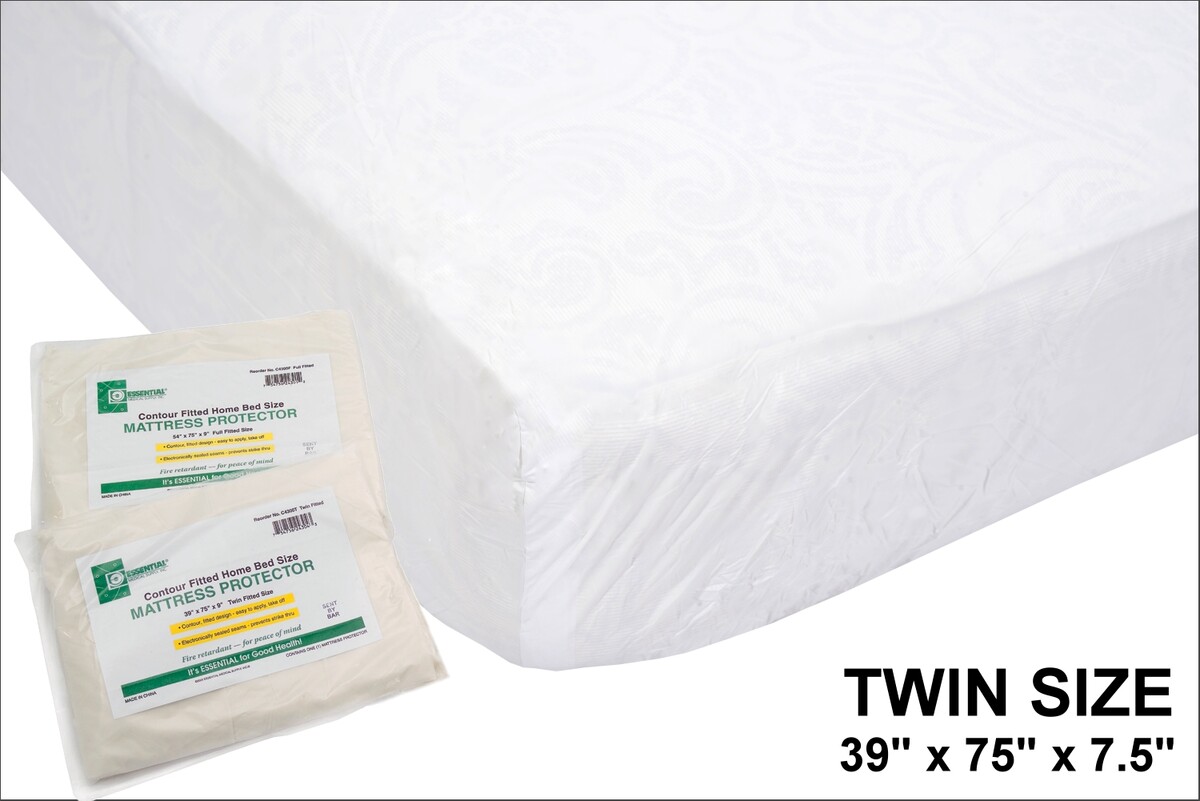 Twin Size Vinly Mattress Cover with elastic