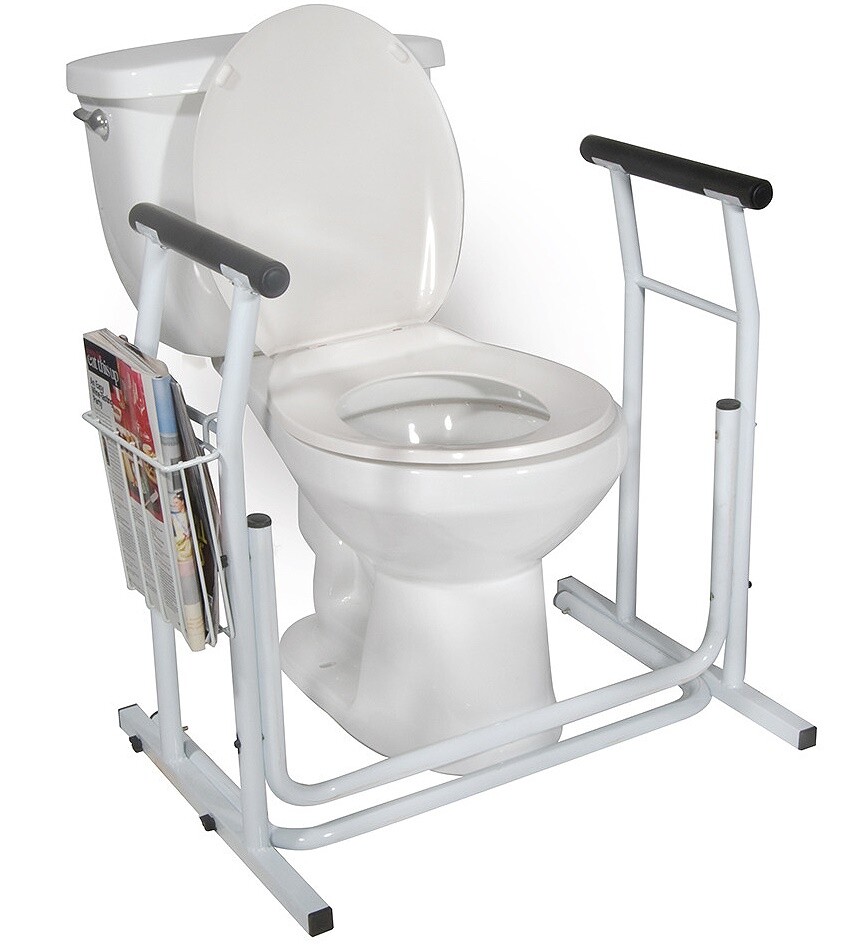 stand alone toilet safety rails