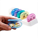 AM/PM 7-Day Pill Reminder Tray