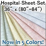 Deluxe Knit Hospital Sheet Set, 36" Wide