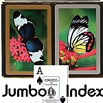 Congress® Butterflies Jumbo Bridge Playing Cards