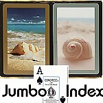 Congress® Seashells Jumbo Bridge Playing Cards