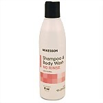 McKesson No-Rinse Shampoo & Body Wash , 8 oz, 5-Pack