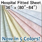 Deluxe Knit FITTED Hospital Sheet, 36 x 81