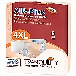 Tranquility® 4XL to 5X AIR-Plus Bariatric Briefs, Fits 70"-106"