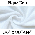 Pique Knit 24 oz Fitted Hospital Sheet, 36" x (80"-84")
