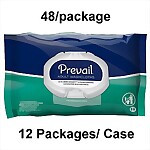 Prevail® Unscented Adult Washcloths, Soft Pack, (48/PK 12PK/CS)