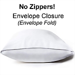 Overlap Closure Waterproof Vinyl Pillow Protector, Standard Size