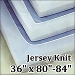 Jersey Knit 19 oz. Fitted Hospital Sheet, 36 x (80"-84")