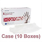Vinyl Powder-Free Exam Gloves, 10 Boxes/Case, LARGE