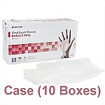 Vinyl Powder-Free Exam Gloves, 10 Boxes/Case, X-Large