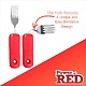 Red Handle Adaptive Fork for Alzheimers and Dementia