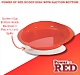 Red Scoop Dish with Suction Cup Base