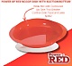 Power of Red Scoop Dish with Suction Bottom
