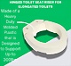 Hinged Toilet Seat Riser for Elongated Toilets
