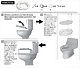 Installation Instructions for Hinged Raised Toilet Seat