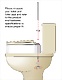 Extra High Toilet Seat for Disabled Elongated Toilet