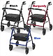 Lumex Walkabout contour bariatric aluminum rollator