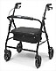 Black Lumex Bariatric Rollator Contoured