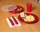 Red Assistive Dishes