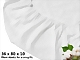 white fitted hospital sheet