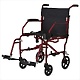 Lightweight folding transport chair for seniors