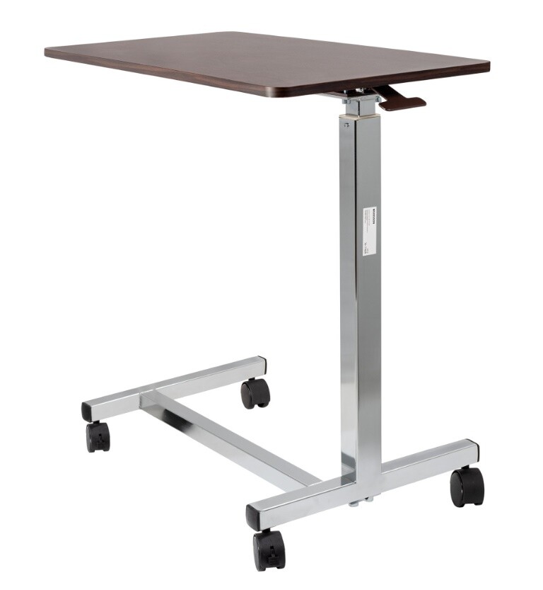 C Base Overbed Table and Wheelchair