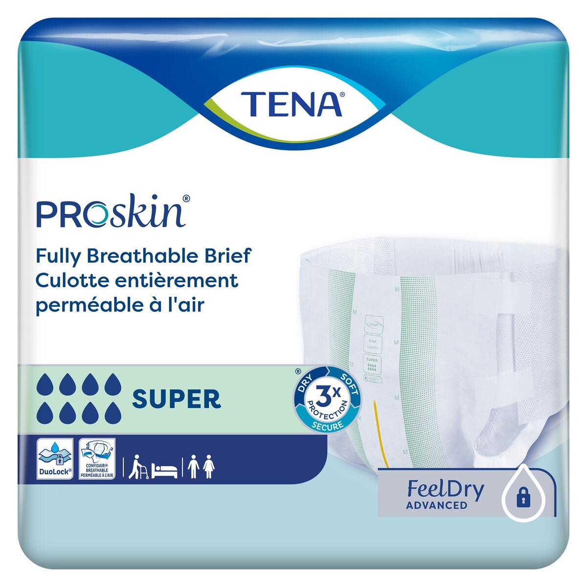 TENA ProSkin Super Briefs