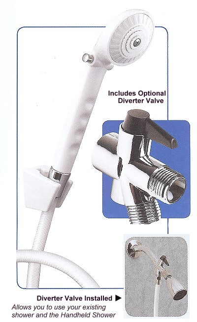 Handhold shower spray with on off switch