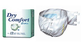 dry comfort extra large briefs by bag