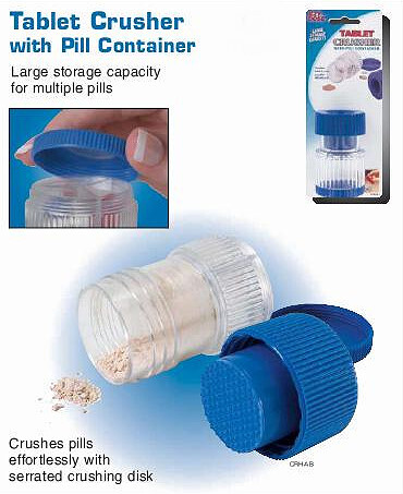 Tablet Crusher with Pill Container