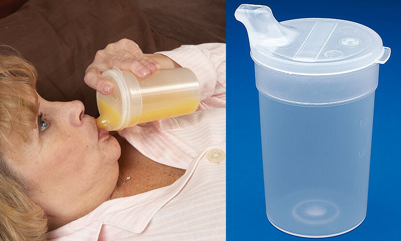 Flotrol Convalescent Vacuum Feeding Cup