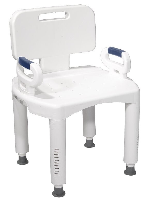 premium series bath bench wth Back and Arms