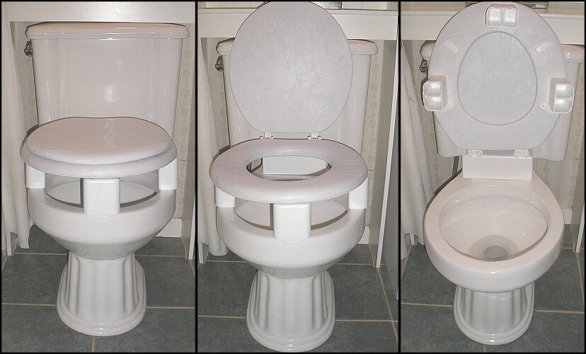 4 piece set toilet seat riser