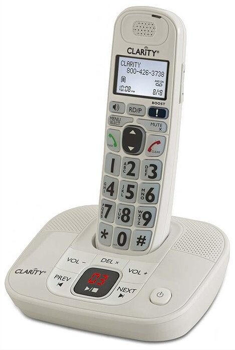 Clarity D714 Low Vision and Amplied Cordless Phone with Answering Machine