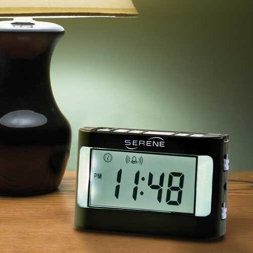 Serene Innovations Vibrating Travel Alarm Clock