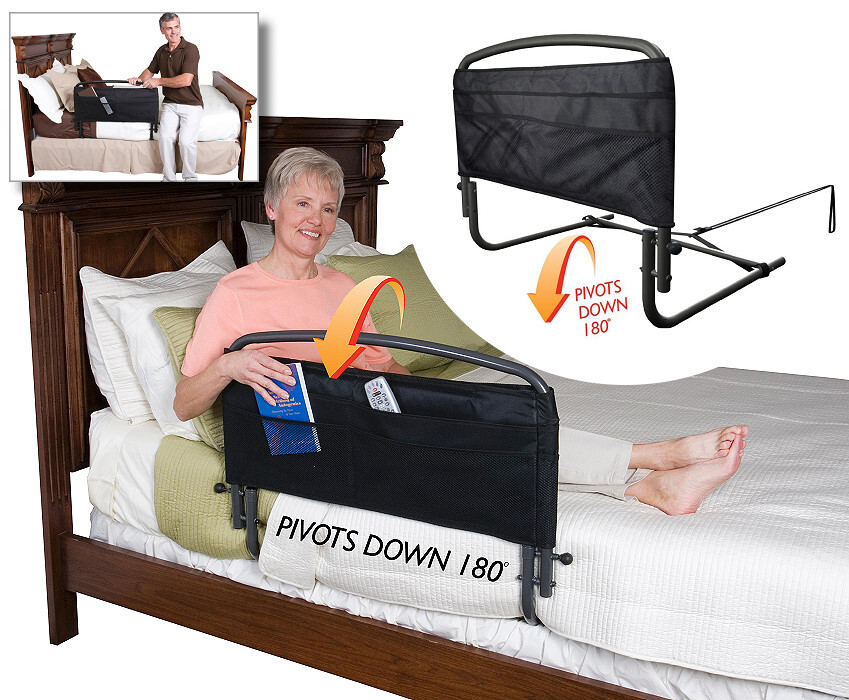 30 inch safety bed rail with padded pouch