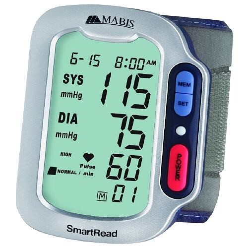 jumbo display wrist blood pressure monitor