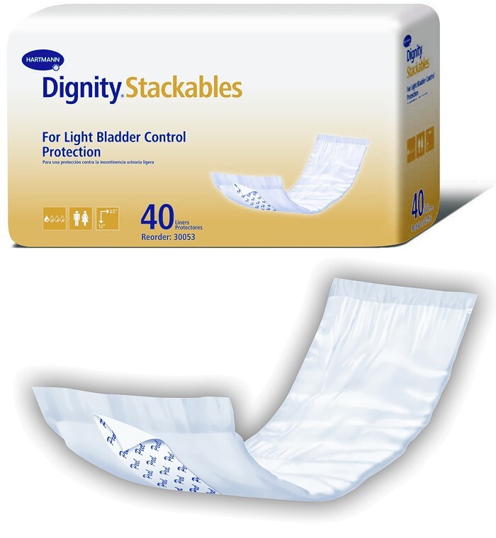 dignity stackable bladder control pads
