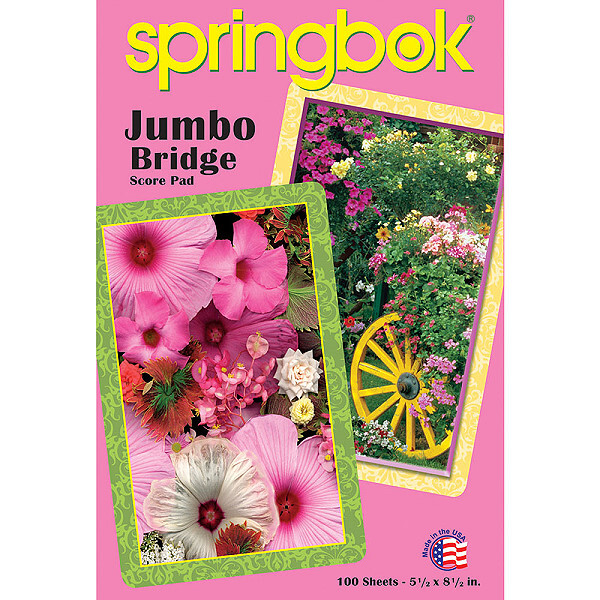 springbok jumbo score pad for card games
