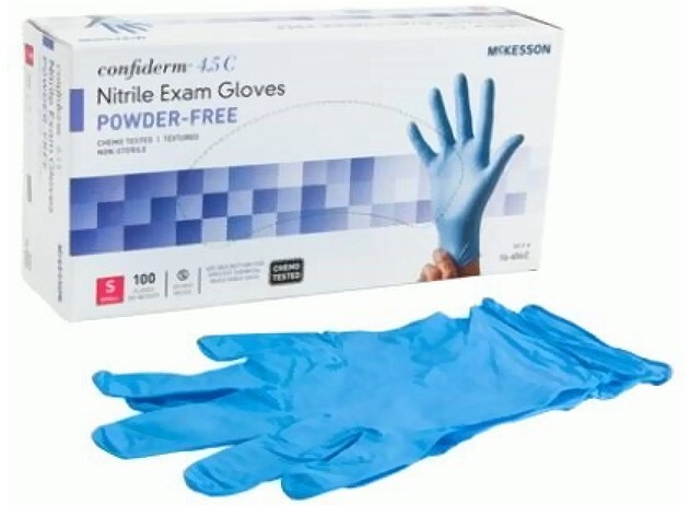 nitrile exam gloves small